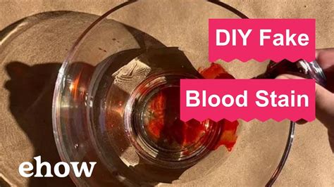 fake blood stains clothes|how to make blood without staining.